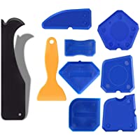 9 Piezas Herramienta de Calafateo Aplicador Silicona Herramienta Juntas Silicona Kit Silicón Removedor del Herramienta…